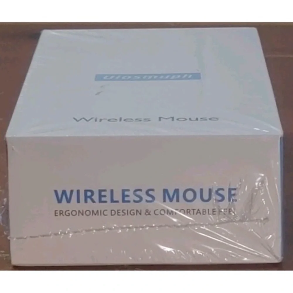 Uiosmuph LED Wireless Silent‎ Mouse- G12 Slim Rechargeable-White